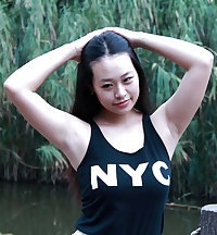 Candid Hairy Armpit Photography in China.